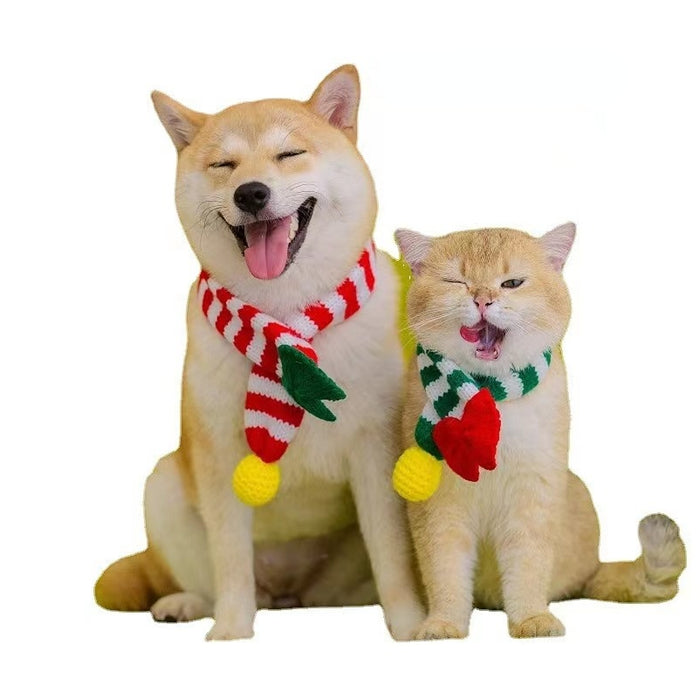 Pet perro por mayor Cat bufanda de navidad bufanda bufanda de arco jdc-pc-hengy004