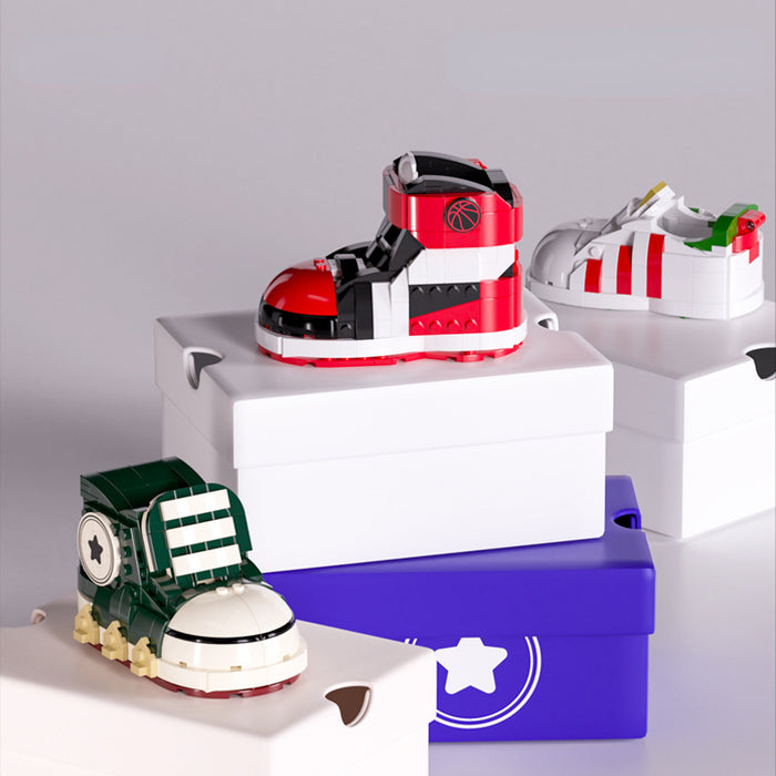 Bloques de construcción de juguetes al por mayor Sports Sneakers Storage Pen Pen Pen JDC-Ft-Yipin001