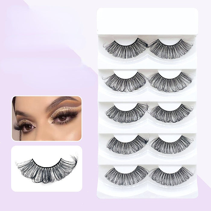 Wholesale 30mm Extended Five Pairs Thick Eyelashes JDC-EY-AiDS005