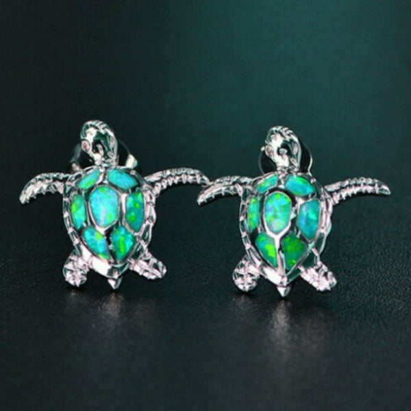 Jewelry WholesaleWholesale Imitation Opal Turtle Alloy Earrings JDC-ES-Miaoq001 Earrings 妙奇 %variant_option1% %variant_option2% %variant_option3%  Factory Price JoyasDeChina Joyas De China