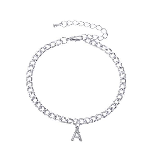 Bulk Jewelry Capital English letter A anklet wholesale DJC-AS-d007 Wholesale factory from China YIWU China