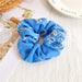 Bulk Jewelry Cashew flower hair scrunchies wholesale JDC-HS-h004 Wholesale factory from China YIWU China