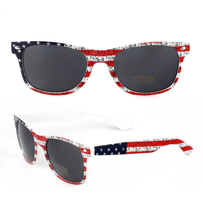Vente en gros 4 juillet Rice Nails American Flag Independence Day Sunglasses JDC-SG-ZUOL003