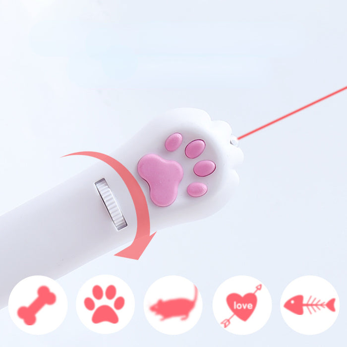 Wholesale USB Charging Projection Cat Claw Laser Funny Cat Stick Plastic Pet Toy MOQ≥2 JDC-PT-Mengcheng001