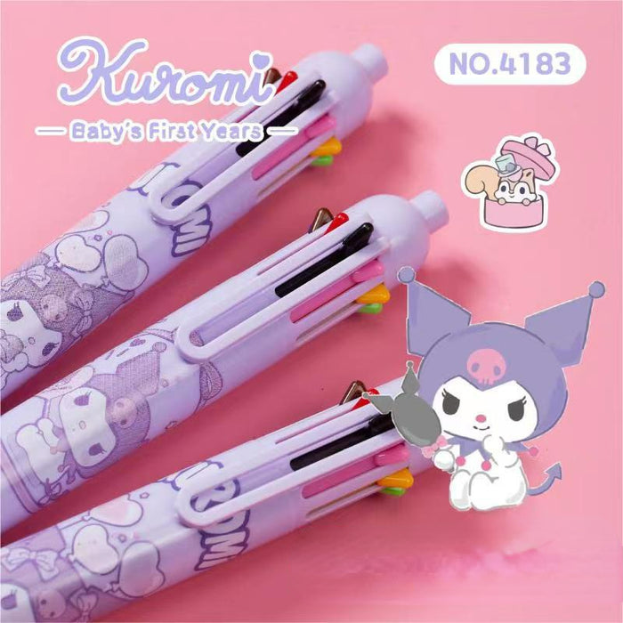 Wholesale Ballpoint Pens Plastic Cute 10 Color Markers (S) JDC-BP-yish003