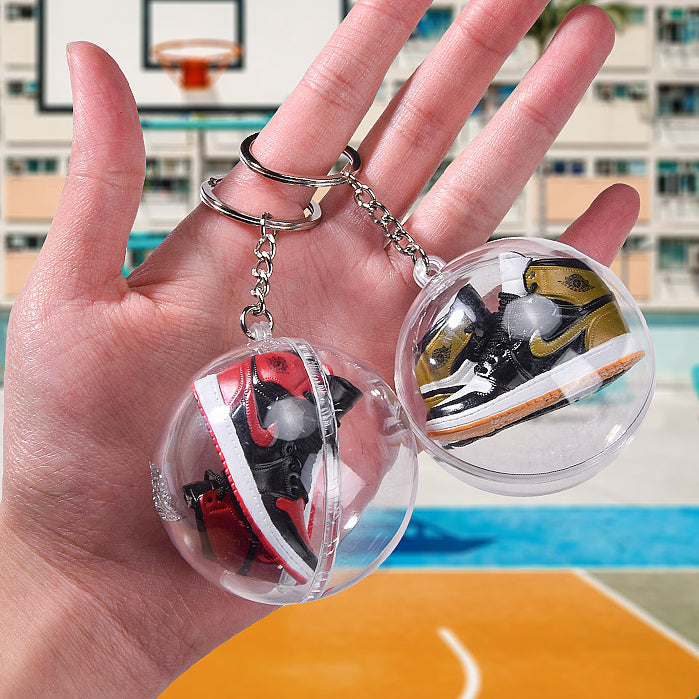 Wholesale Keychain Acrylic Stereo Sneakers Round Model MOQ≥2 (F) JDC-KC-LCheng002