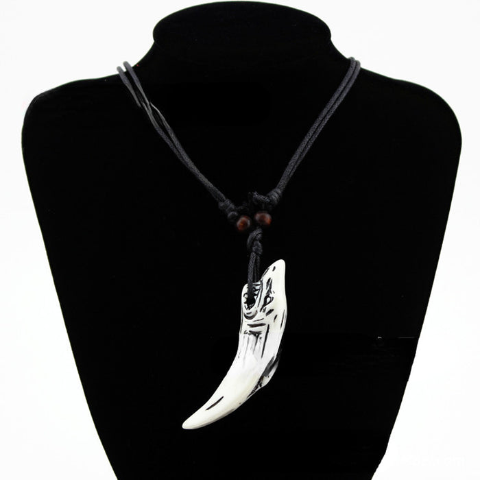 Wholesale Shark Tooth Necklace Pendant MOQ≥3 JDC-NE-Shangd013