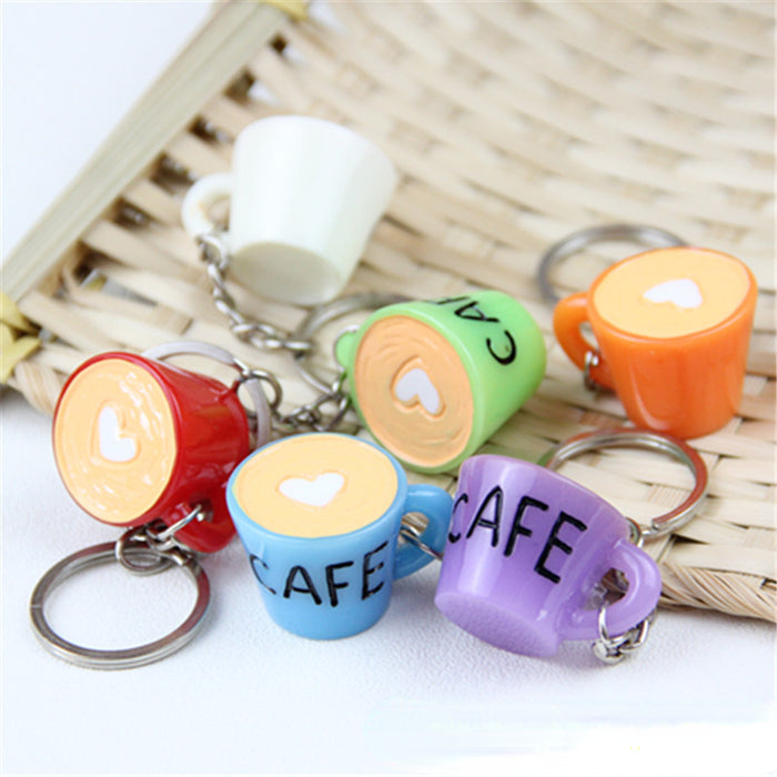 Wholesale Random Acrylic Coffee Cup Keychain MOQ≥2 JDC-KC-JieG001