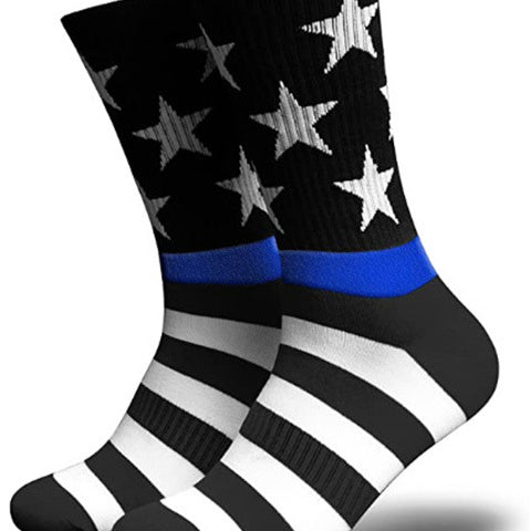 Wholesale 4th of July American Flag Independence Day Holiday Gift Socks Men's and Women's Socks JDC-SK-HWa001