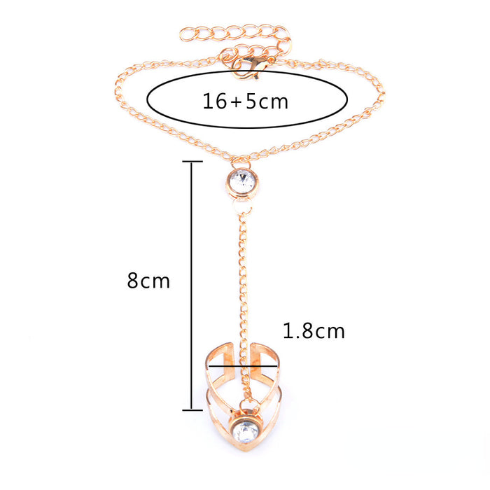 Wholesale Rings Alloy Rhinestone Hollow Finger Chain Sleeve Chain JDC-RS-ZhongY004