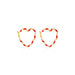 Contrast color love earrings wholesale JDC-ES-a015 earrings JoyasDeChina red Wholesale Jewelry JoyasDeChina Joyas De China