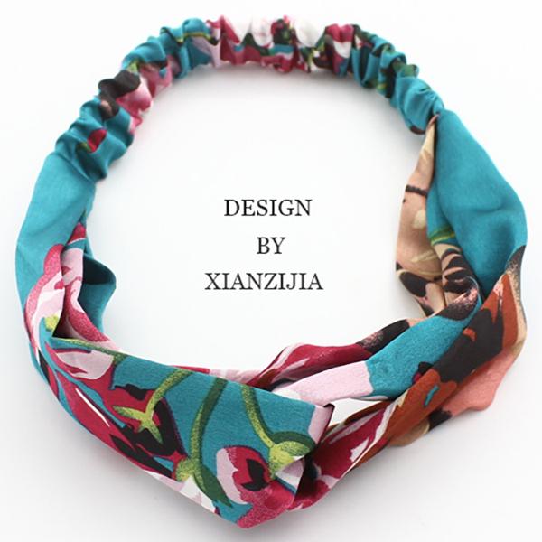 Bulk Jewelry Cross hair band simple elastic wash hair accessories hair band floral fabric hair band wholesale JDC-HD-h018 Wholesale factory from China YIWU China