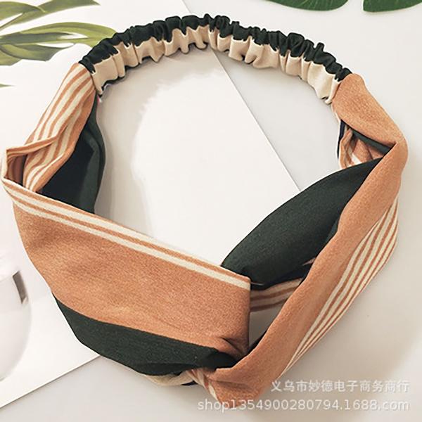 Bulk Jewelry Cross hair band simple elastic wash hair accessories hair band floral fabric hair band wholesale JDC-HD-h018 Wholesale factory from China YIWU China