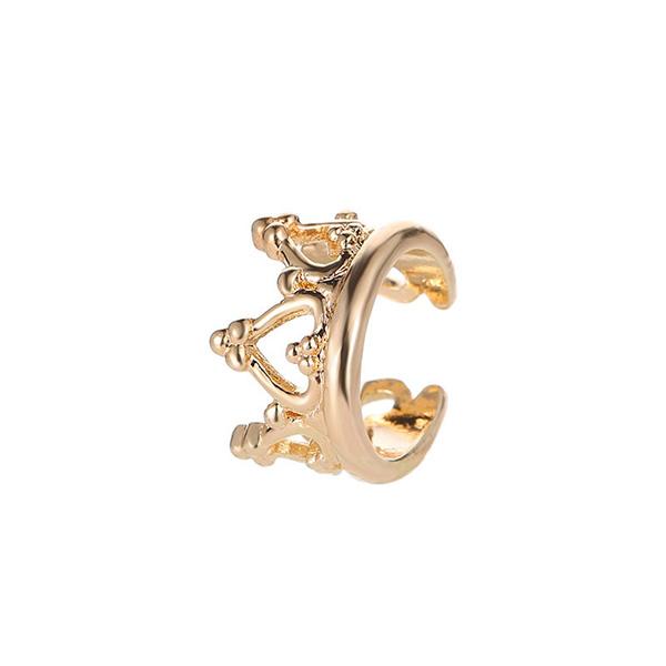 Crown U-shaped wholesale JDC-ES-d9 earrings JoyasDeChina gold Wholesale Jewelry JoyasDeChina Joyas De China