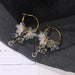 Crystal flower earrings wholesale JDC-ES-a014 earrings JoyasDeChina gold Wholesale Jewelry JoyasDeChina Joyas De China