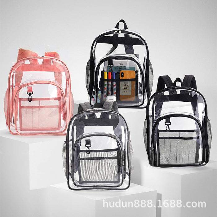 Wholesale Backpack PVC Transparent Large Capacity Waterproof JDC-BP-Hudun001