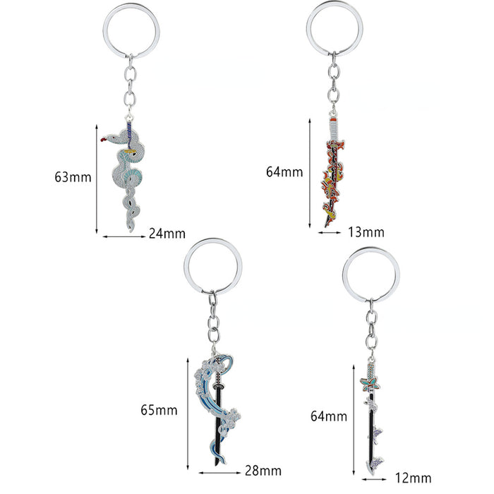 Wholesale Sun Knife Alloy Keychain MOQ≥5 JDC-KC-BoS001