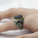 Jewelry WholesaleWholesale Vintage Black Onyx Ring for Men JDC-RS-Hechen001 Rings 禾呈 %variant_option1% %variant_option2% %variant_option3%  Factory Price JoyasDeChina Joyas De China