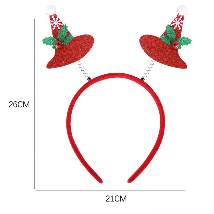 Wholesale Christmas Party Decoration Felt Cloth Plastic Headband JDC-HD-Zhouhao002