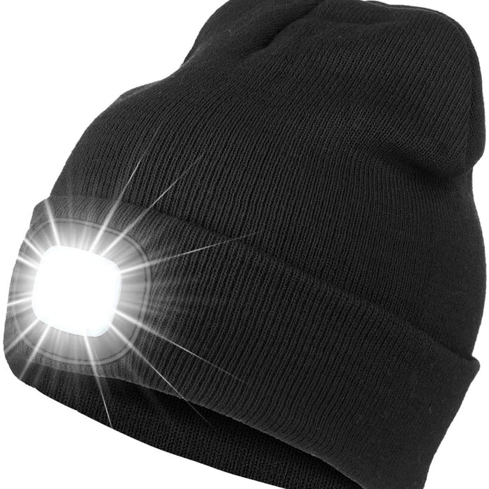 Sombreros de lana LED LED al por mayor Sombreros de pesca de punto de punto LED con luces MOQ≥2 JDC-FH-Yueh009