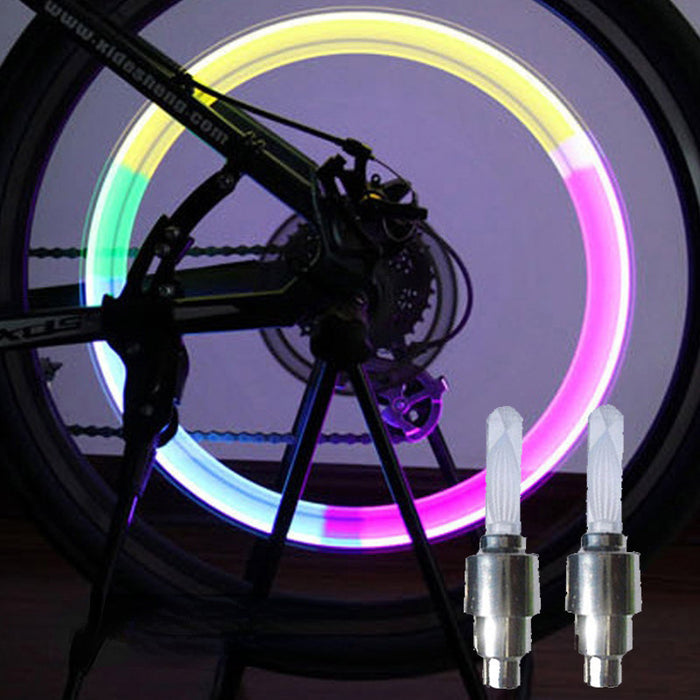 Wholesale Bicycle Glowing Color LED Valve Lights Motorcycle Gas Nozzle Lights MOQ≥2 JDC-FT-XuanD004