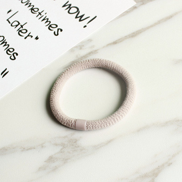 Wholesale Hair Scrunchies Thick leather cover durable rubber band hair ring JDC-HS-AnZhe005