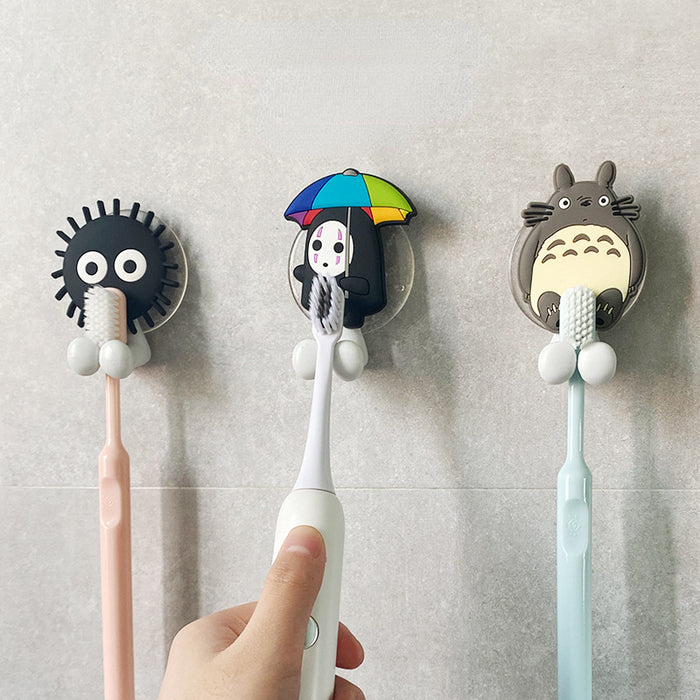 Wholesale Toothbrush Holder PVC Cute Cartoon Punch Free MOQ≥2 (M) JDC-THR-ZhiL003
