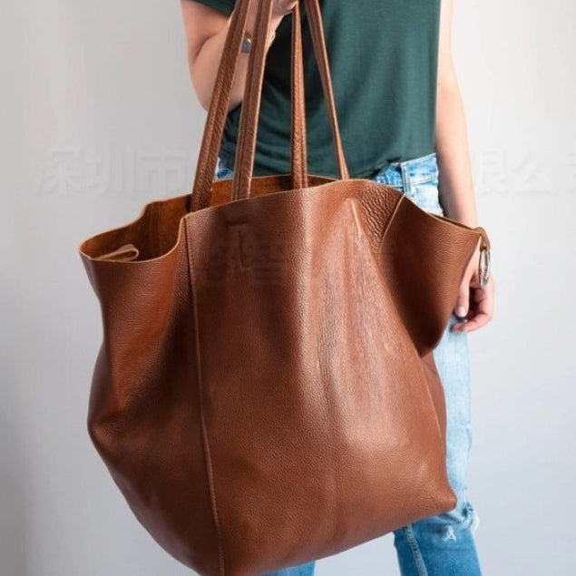 Wholesale Handbag PU Vintage Soft Leather Large Capacity Shoulder JDC-HB-Mingg004