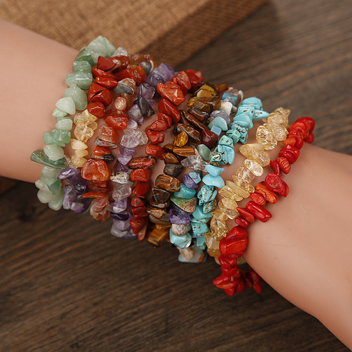 Wholesale Bracelet  Acrylic Natural Crystal Gravel MOQ≥2 JDC-BT-HanX001