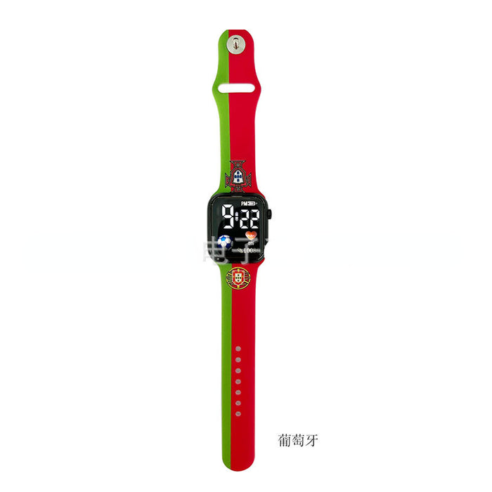 Wholesale Qatar World Cup LED Fan Watch Watches MOQ≥2 JDC-WH-DingChe001