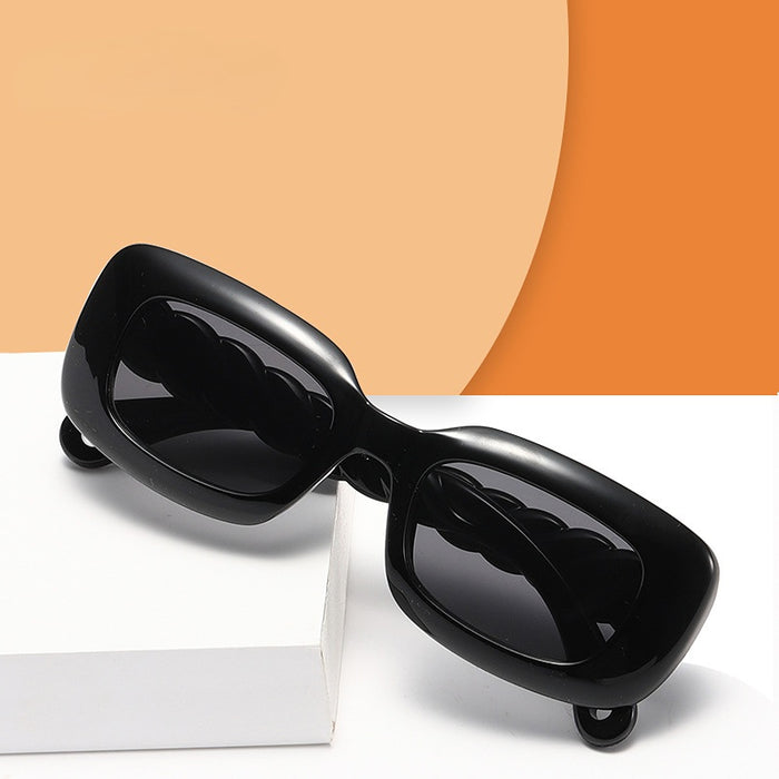 Wholesale Sunglasses PC Square Frame Twist Foot JDC-SG-ShengX009