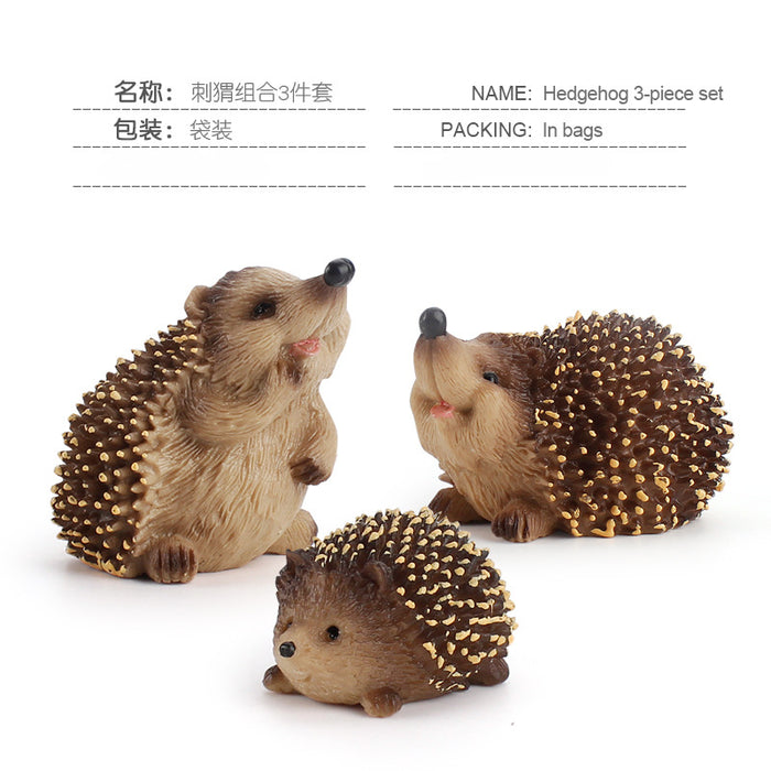 Wholesale Ornament Hedgehog Model PVC JDC-OS-BoLing001