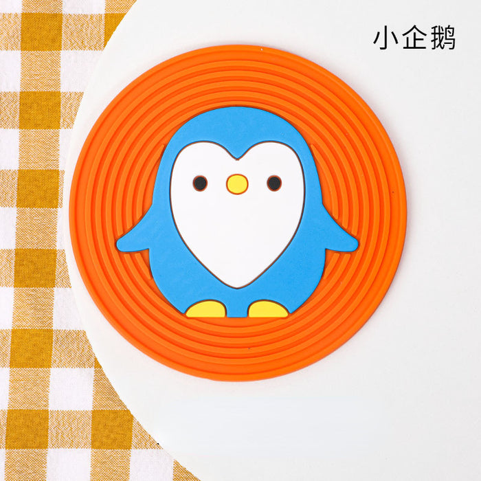 Wholesale Cartoon Cute Anti-Slip Coasters Silicone MOQ≥2 JDC-PS-Zhixin001