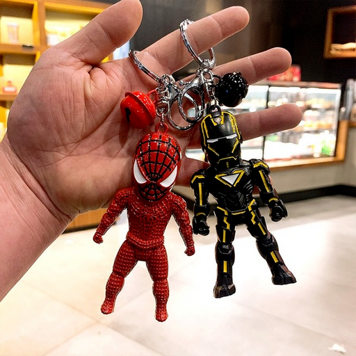 Jewelry WholesaleWholesale Zinc Alloy Iron Man Spiderman Keychain JDC-KC-Aolong014 Keychains 傲龙 %variant_option1% %variant_option2% %variant_option3%  Factory Price JoyasDeChina Joyas De China
