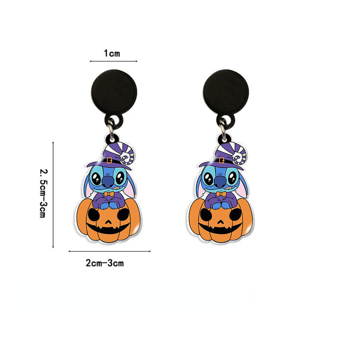 Wholesale Earrings Plastic/Resin Personality Di Printing MOQ≥5 (M) JDC-ES-xiangl018