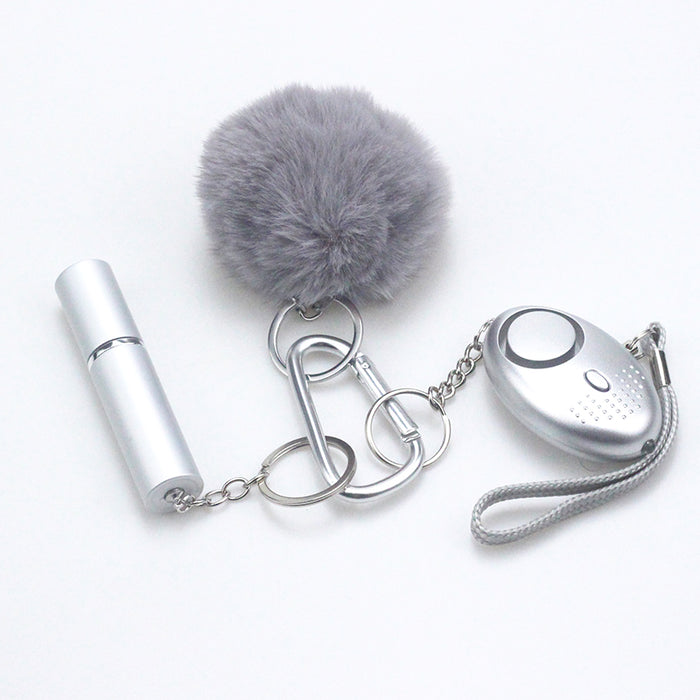 Wholesale Hairball Perfume Empty Bottle Keychain MOQ≥2 JDC-KC-ChaoH033