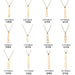 Bulk Jewelry English Twelve Constellation Necklace Clavicle Chain Wholesale JDC-NE-e002 Wholesale factory from China YIWU China