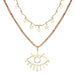 Bulk Jewelry Eye pendant multilayer necklace wholesale JDC-NE-f001 Wholesale factory from China YIWU China