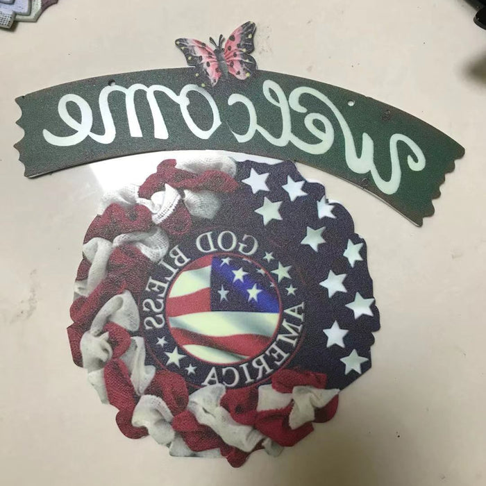 Wholesale 4th of July home door pendant handicraft decoration american day independence day MOQ≥2 JDC-DC-MinD003