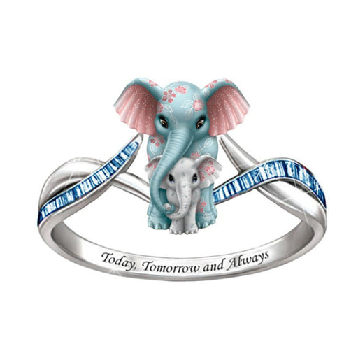 Jewelry WholesaleWholesale Elephant Alloy Diamond Ring MOQ≥2 JDC-RS-ZiB019 Rings 资比 %variant_option1% %variant_option2% %variant_option3%  Factory Price JoyasDeChina Joyas De China