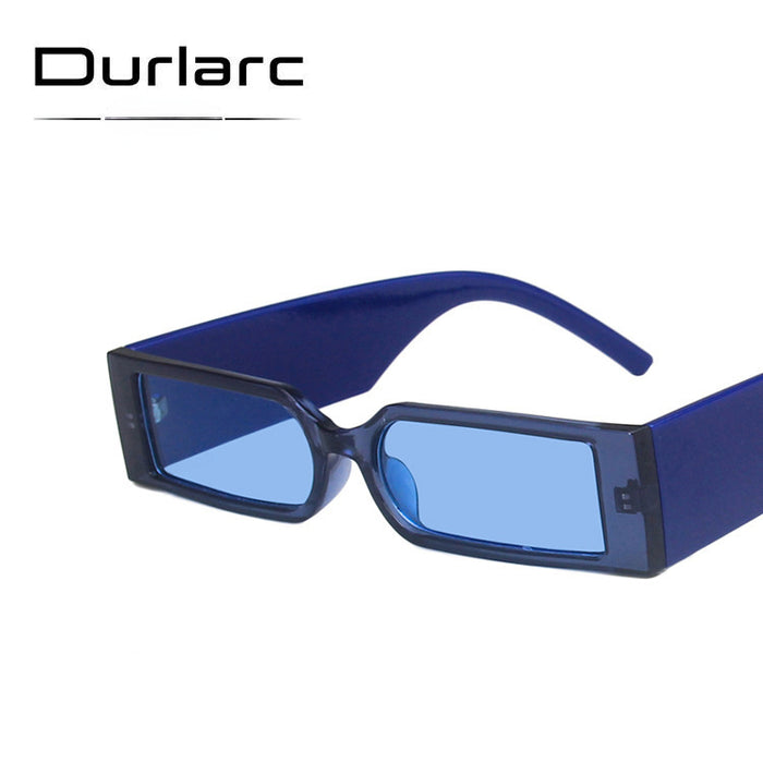Wholesale Sunglasses Resin Square Narrow Flat Hip Hop JDC-SG-BKL001