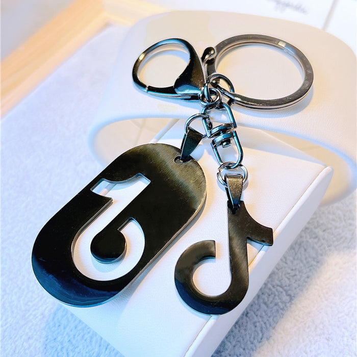Wholesale Musical Note Stainless Steel Keychain JDC-KC-YCYK011