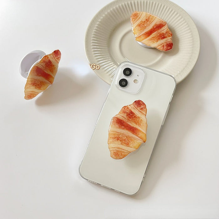 Wholesale Grips Creative Simulation Stand Croissant Mobile Phone Desktop Stand MOQ≥2 JDC-PS-ZheL002