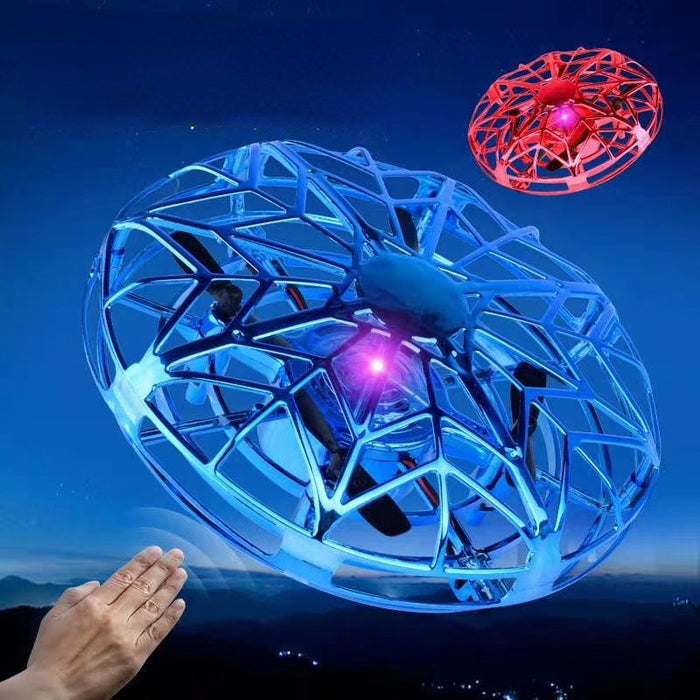 Wholesale Toy UFO Induction Aircraft Gesture LED Lighting Fidget Spinner MOQ≥3 JDC-FT-YiBL001