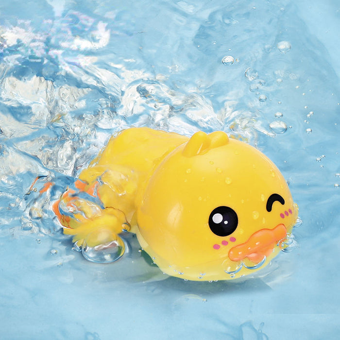 Juguetes al por mayor Bath Play Water Cadena relojería Parent-Hiñón Interactivo Little Yellow Duck JDC-FT-Jinyu001