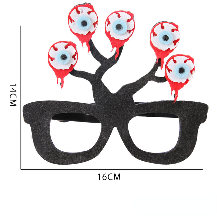 Wholesale Decorative Funny Glasses Halloween Horror Party Supplies Photo Prop Hair MOQ≥2 JDC-DCN-ZhouH001