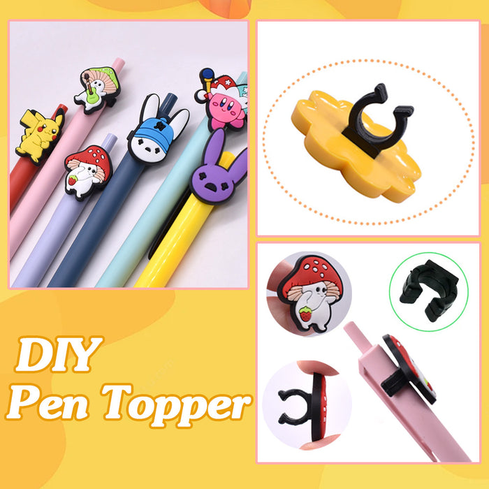 Wholesale Random Creative Cartoon 36pcs Pens and 72pcs Silicone Pen Toppers JDC-PEN-004