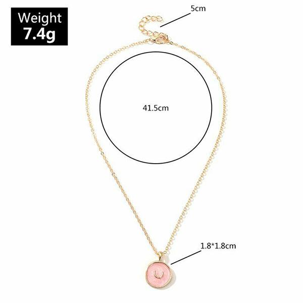 Bulk Jewelry Fashion Drops Stars Moon Alloy Necklace wholesale JDC-NE-e003 Wholesale factory from China YIWU China