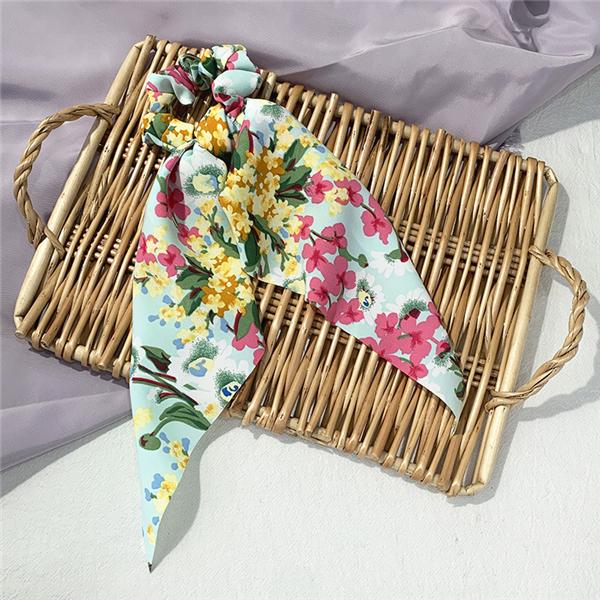 Bulk Jewelry Fashion floral cloth hair rope wholesale JDC-HS-h010 Wholesale factory from China YIWU China