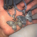Bulk Jewelry Fashion Rhinestone Butterfly Pendant Necklace Hip Hop Jewelry Choker wholesale JDC-NE-a053 Wholesale factory from China YIWU China
